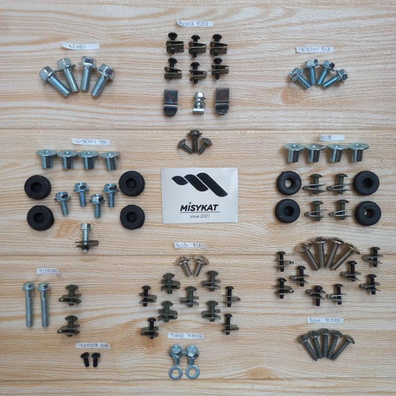 COD / Promo / Diskon / baut honda supra fit S fullset/baud honda supra fit S/bodi set honda supra/su