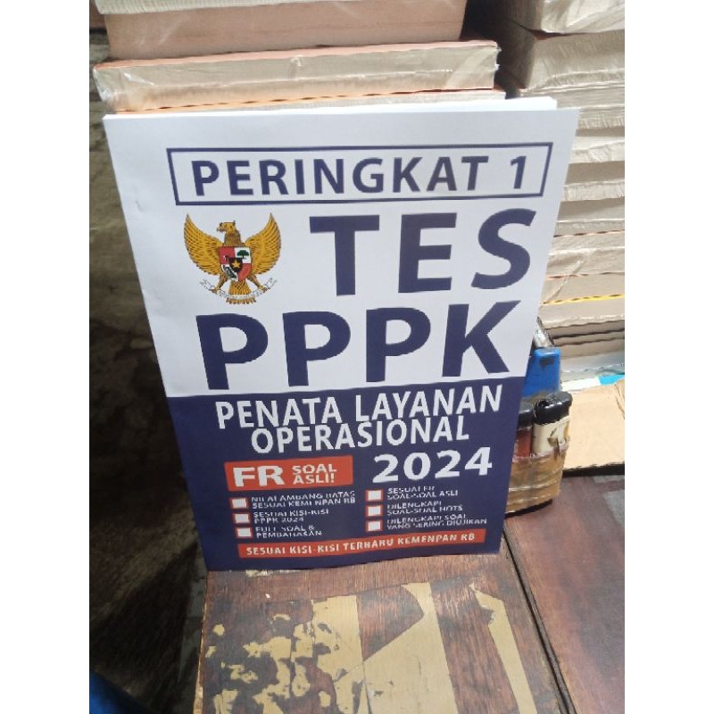 

BUKU PERINGKAT 1TES PPPK PENATA LAYANAN OPERASIONAL 2024