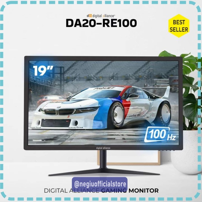 (TTP) Digital Alliance DA20 RE100 / DA20-RE100 Monitor TN Panel 19" Inch 100Hz - 19.5 Inch, Bonus Em