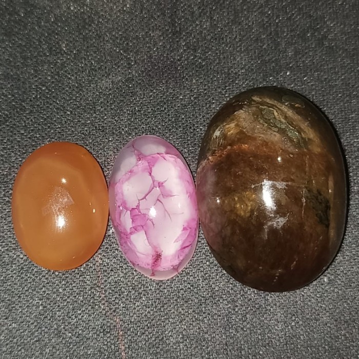Paket Nomor 38 Natural Batu Akik Motif Gambar Unik Antik Bukan Cincin Perak Emas Bacan Pirus Kecubun