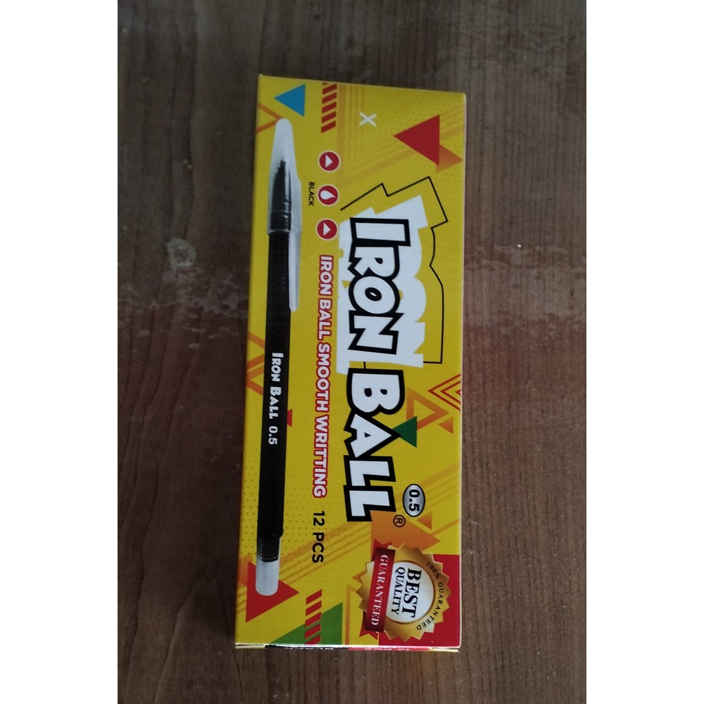 

PULPEN PEN PENA BALLPOINT IRON BALL 1 PAK ISI 12 PCS