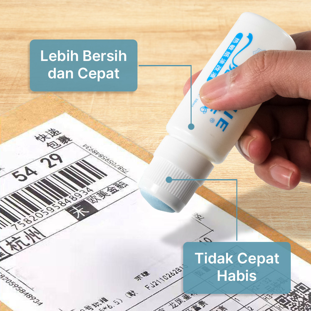 

Stempel Penghapus Resi Thermal Kertas 2in1 Cutter Pembuka Paket