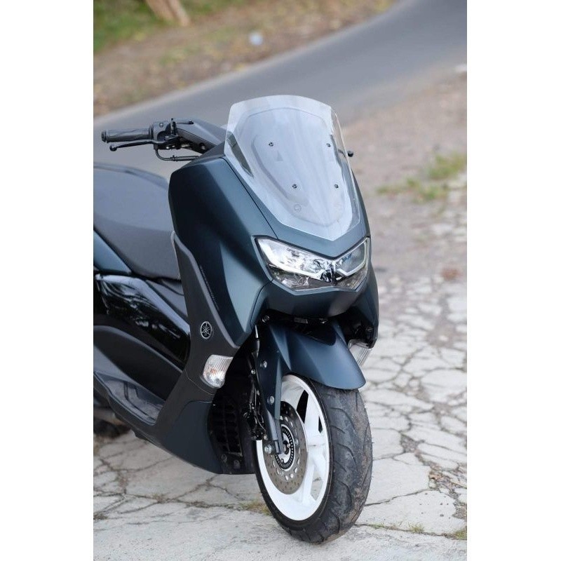 WINDSHIELD FREE BAUT DAN KARET PELINDUNG/NMAX BARU MODEL STANDART 2020/2021/2022/2023. VISOR NMAX NE