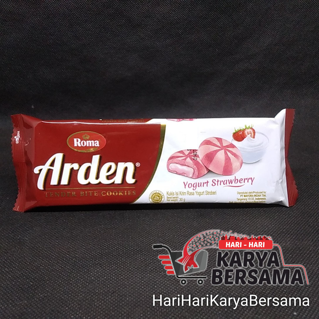 

MAKANAN RINGAN BISKUIT ROMA ARDEN COOKIES RASA STRAWBERRY 30GR