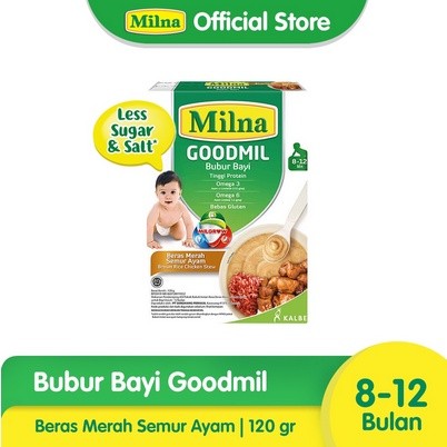 

Milna Goodmil 8+ Beras Merah Semur Ayam 120gr