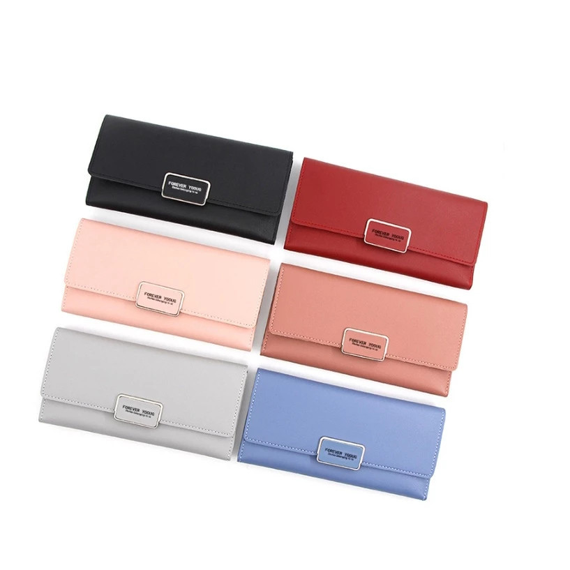 Dompet Lipat Panjang Wanita Gaya Elegan Cantik