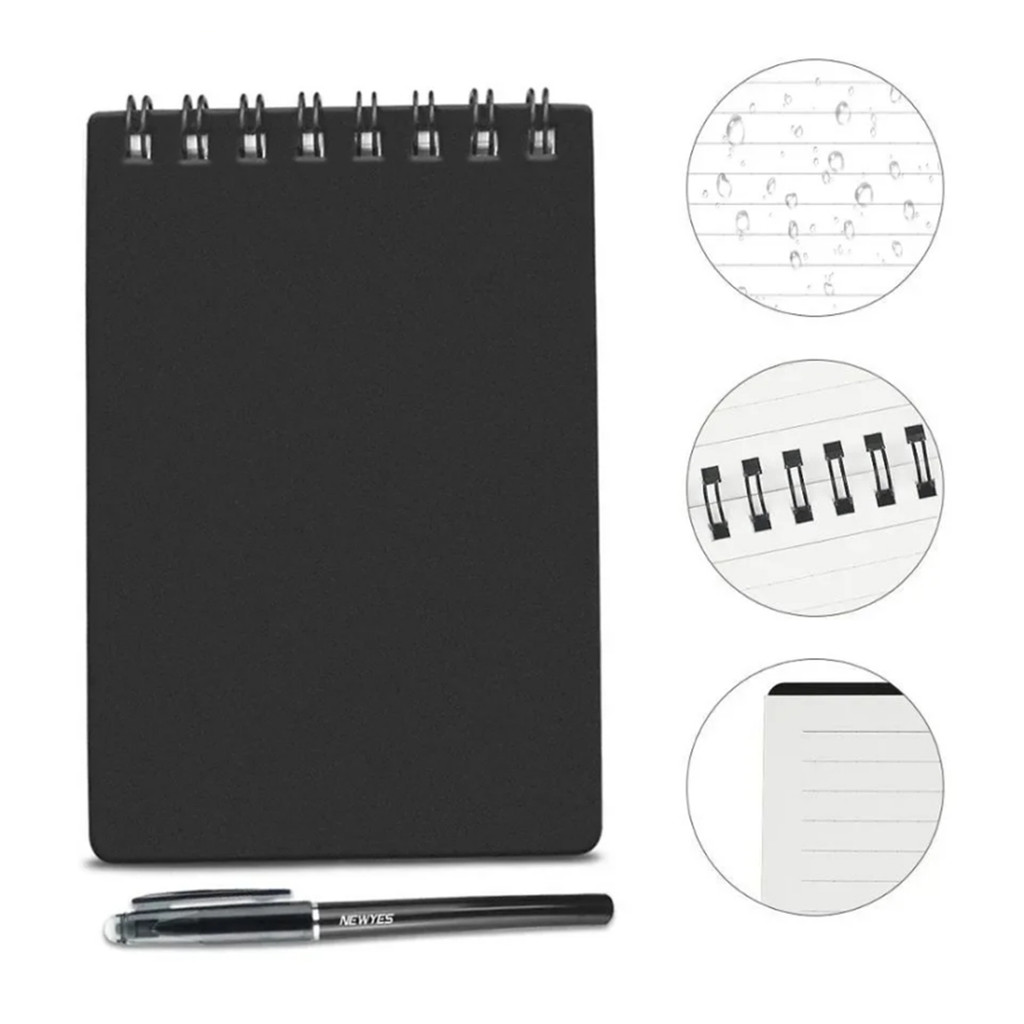 

Mini A7 Erasable Notebook Paper Reusable Smart Microwave Wave Cloud Erase Notepad Portable Diary Office School Small Size