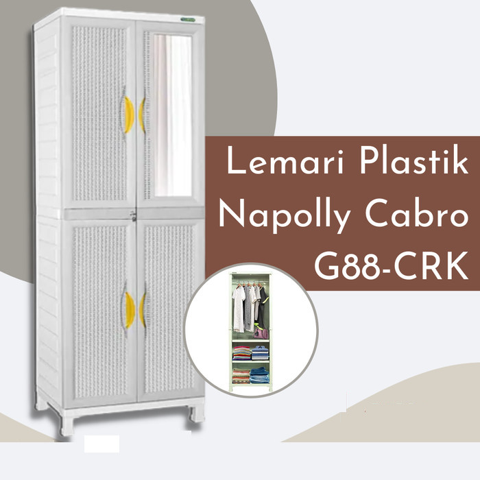 Manado Lemari Rak Napolly Plastik Cabro G88 CRK PUMA
