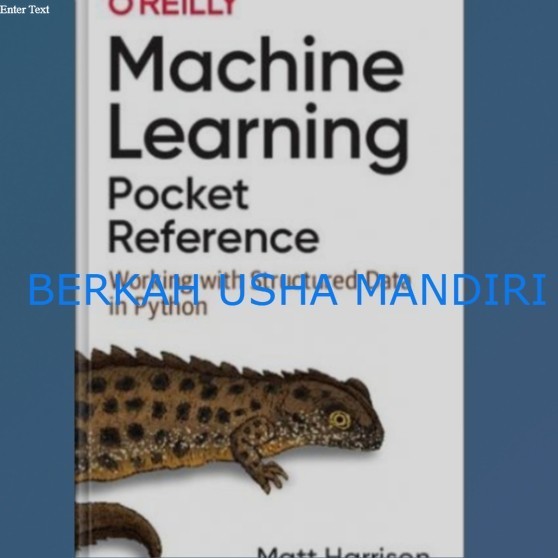 BUKU Machine Learning Pocket Reference