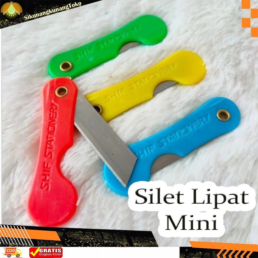 

(SKN) SILET LIPAT Pemes Pisau Saku Cutter Mini Pensil Knife
