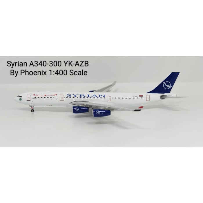 Pesawat Terbang Syrian A340-300 YK-AZB  Phoenix Skala 1/400 Diecast
