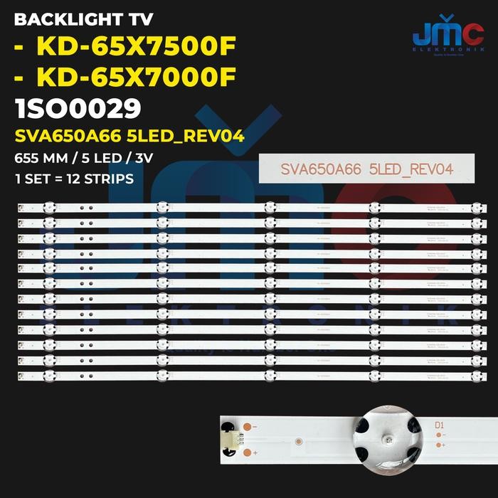 DK23 Backlight TV for 65 Inch KD-65X7000F KD-65X7500F SVA650A66 5LED_REV04