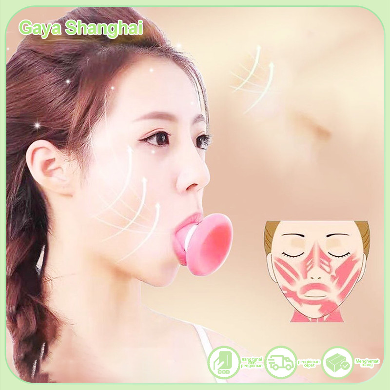 Pelatih otot Masseter V-face bola kecantikan silikon dagu ganda pengencang wajah sudut mulut garis n