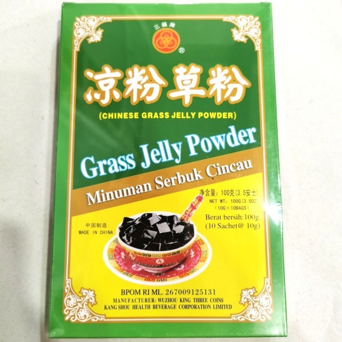 

Chinese Grass Jelly Powder isi 10 #Guilinggao Minuman Serbuk Cincau
