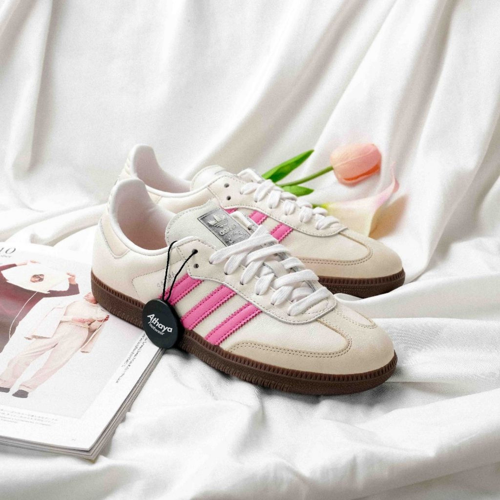 Adidas Samba OG White Lucid Pink 100% Original