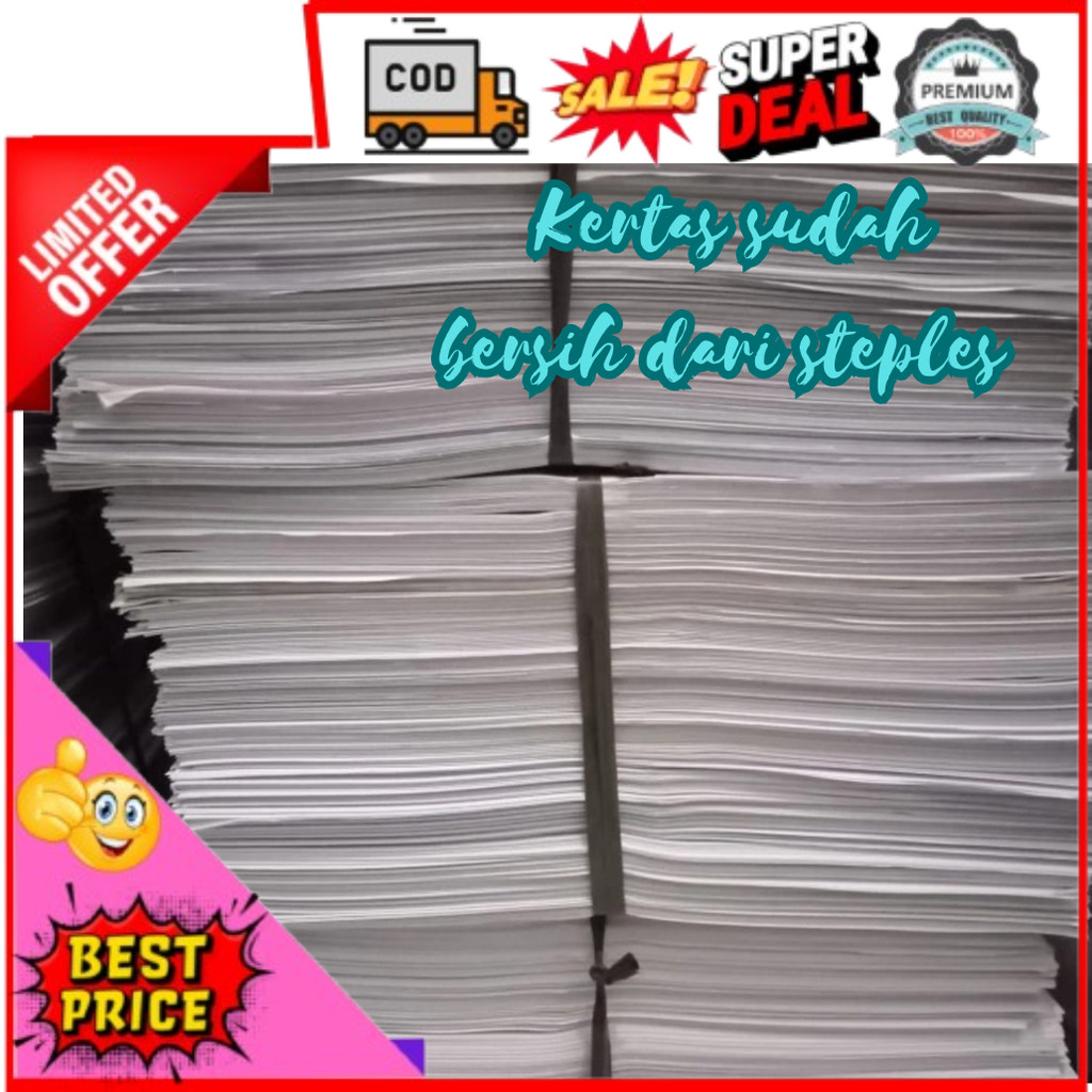 

Kertas Bekas Bebas Steples Kertas Hvs F4 Kertas Hvs Murah Kertas Fotocopy Hvs Bekas A4 F4 1 Sisi