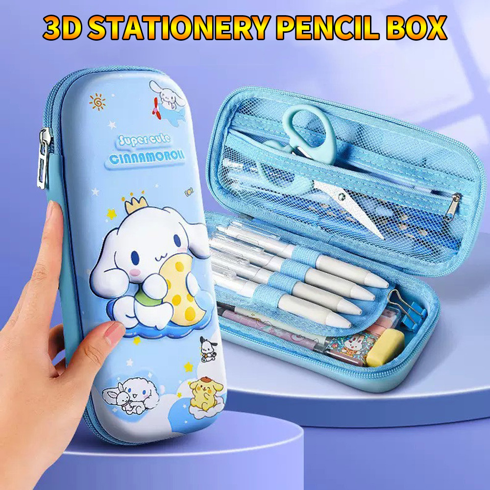 

3D stereoscopic large capacity pencil case, dustproof and anti drop, easy to carry, suitable for daily stationery storage