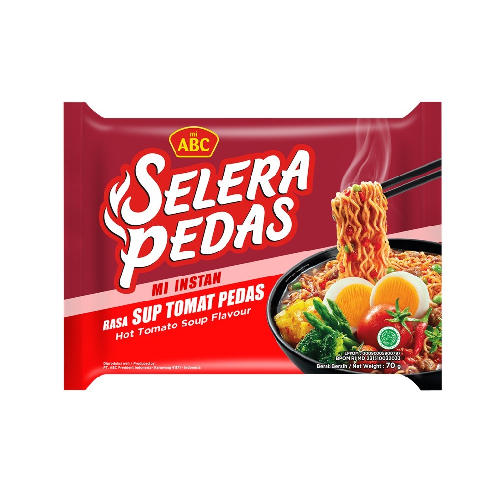 

Mi ABC Rasa Sup Tomat Pedas