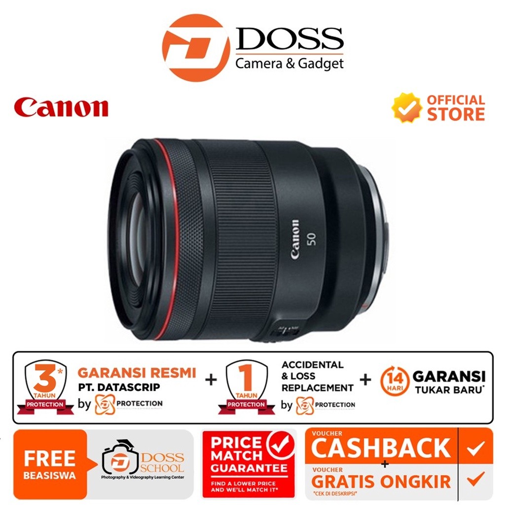 Canon RF 50mm f/1.2L USM / Lensa Canon 50mm