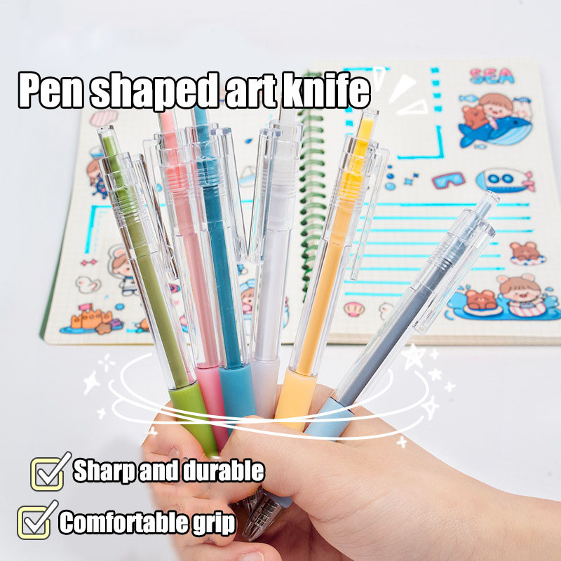 

Art Utility Knife Pen Knife Paper Cutter Stickers Scrapbooking Cutting Tool Express Box Cutter Knife School Supplies Stationery