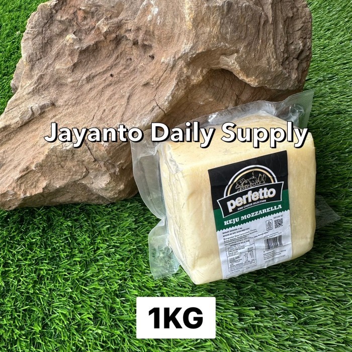 

MOZZARELLA PERFETTO 1KG ORIGINAL PACK / KEJU MOZARELLA CHEESE HALAL - 1KG