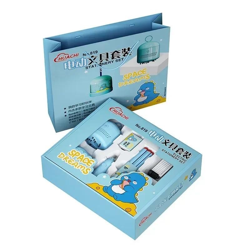 

Set Supplies Electric Electronic Art Mechanical for Stationery Erasers Kit Cleaner Children Pencil School Sharpener