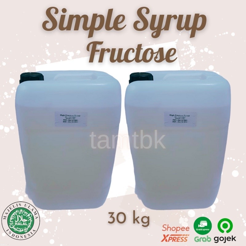 

[Tamtbk] Fruktosa / Fructose Syrup / Gula Cair / Simple Syrup Jerigen 30kg