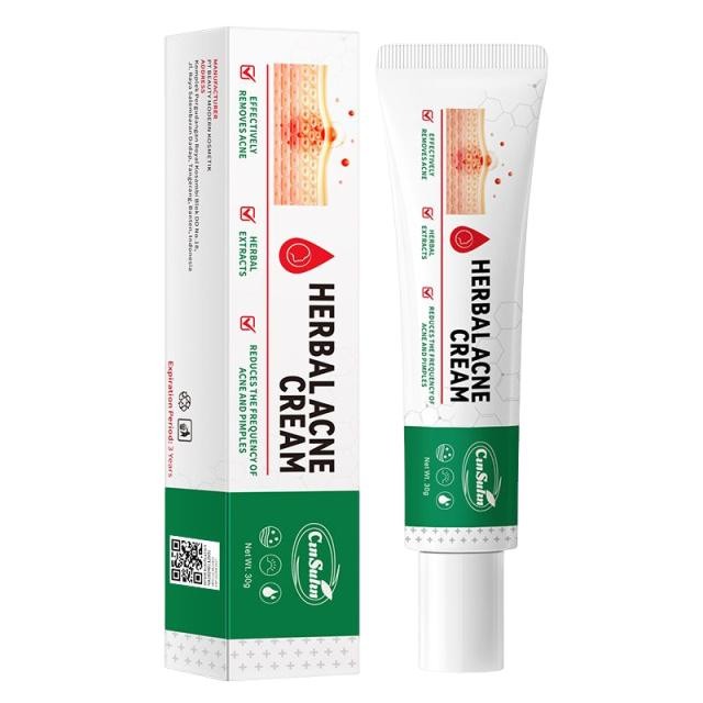 CINSULIN HERBAL ACNE CREAM 30g Produk Jerawat Untuk Pria & Wanita Penghilang Komedo Wajah Krim Jeraw