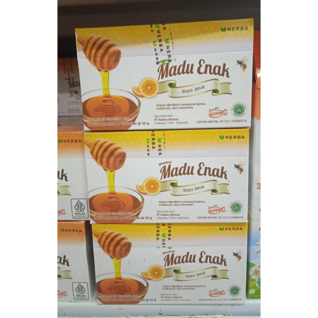 

MADU ENAK RASA JERUK /12SACHET