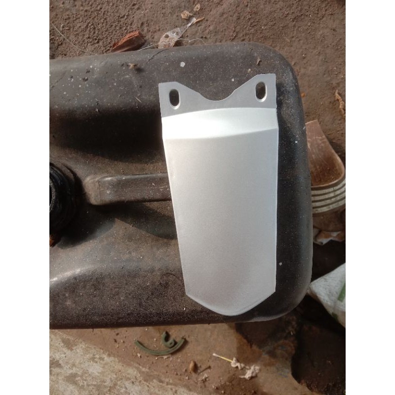 Cover belakang pet stop petstop sambungan body bodi samping Jupiter Z new Burhan beluk warna silver 