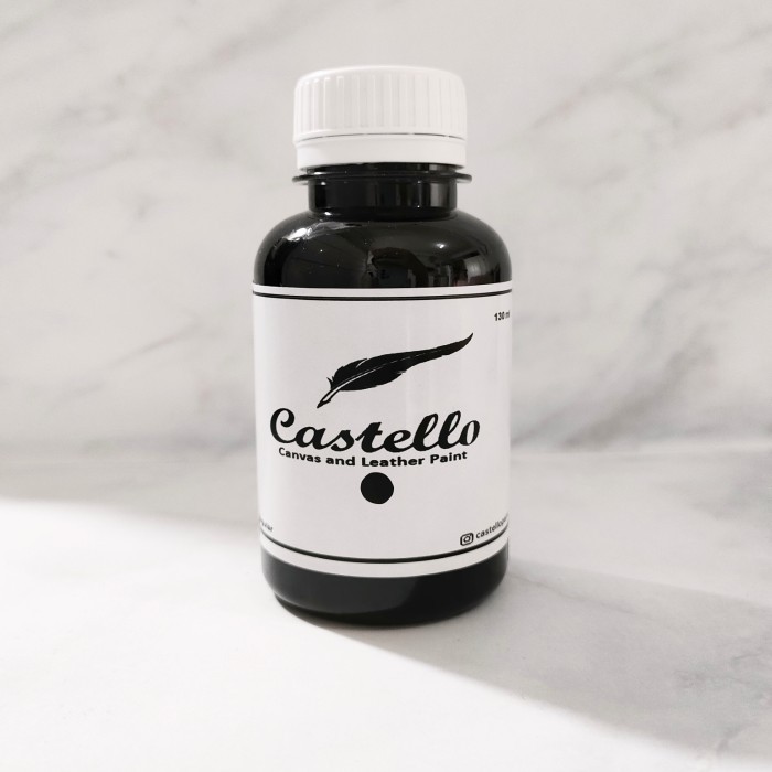 Cat Khusus Sepatu dan Tas Bahan Kulit dan Canvas Hitam Murah - biru navy