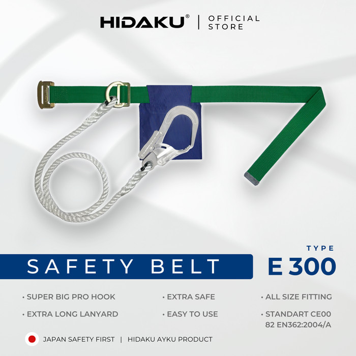 

HIDAKU Safety Belt type E300 / Sabuk Pengaman Keselamatan Proyek