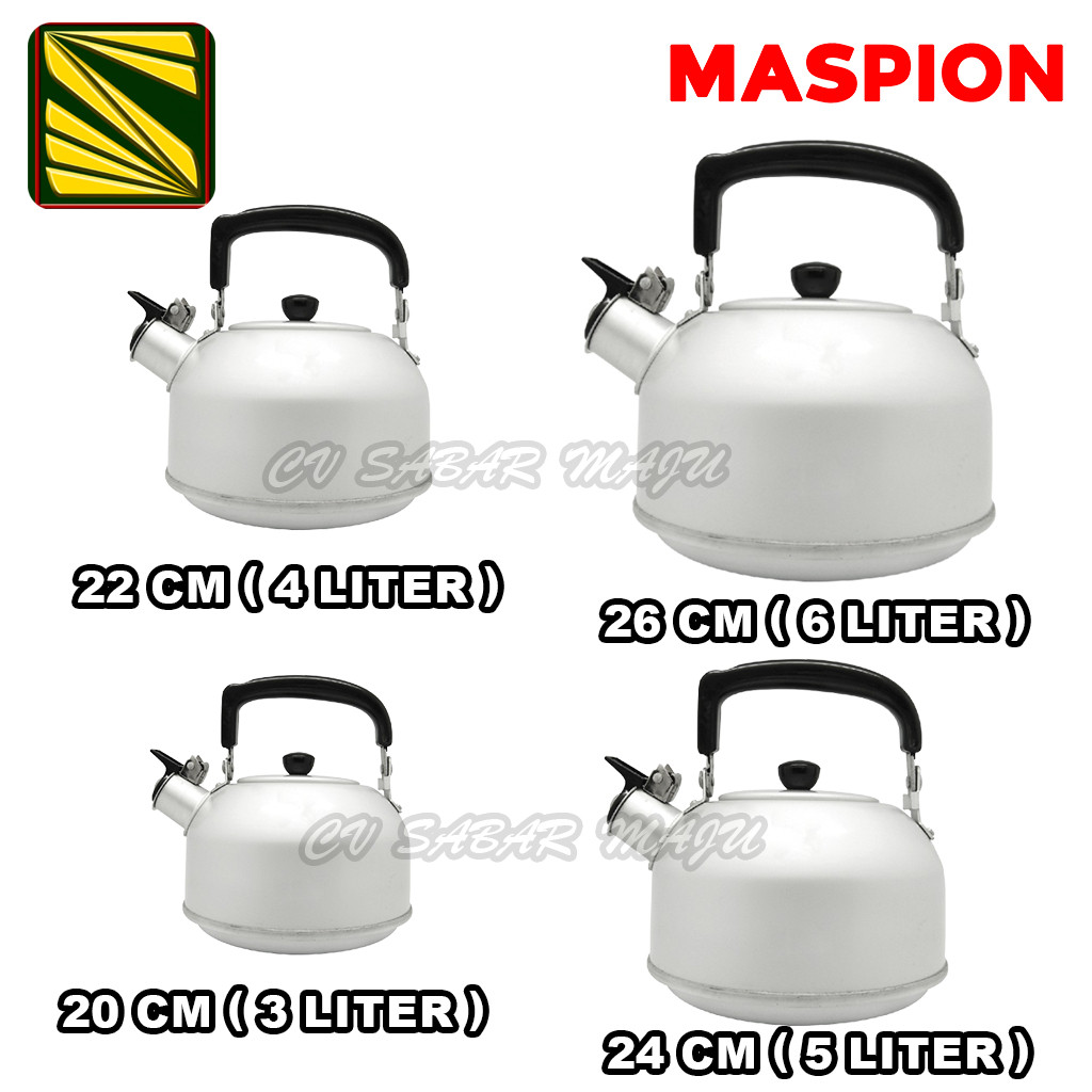 NUBUSHOP Teko Air Panas Maspion/Maspion Ceret Bunyi Maspion kettle | Teko Maspion 20 Cm , 22 Cm , 24