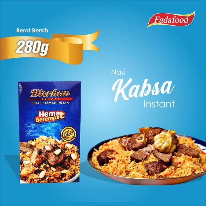 

[Promo]New Merhan Hemat - Nasi Kabsah ( Beras Basmati & Bumbu instan makanan ) Rice Food