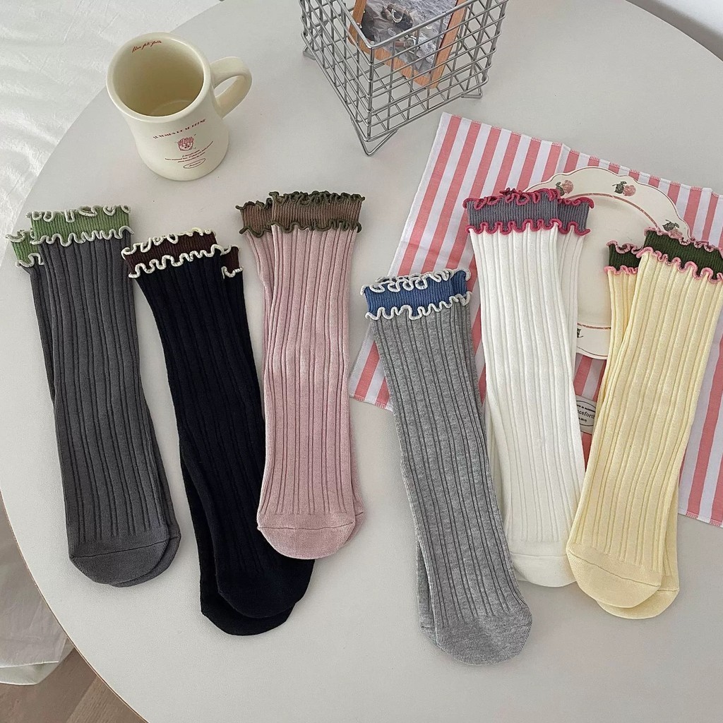 Fuku - Sweet Pudding Korean Premium Socks / Kaos Kaki Premium Korea / Japanese Sock