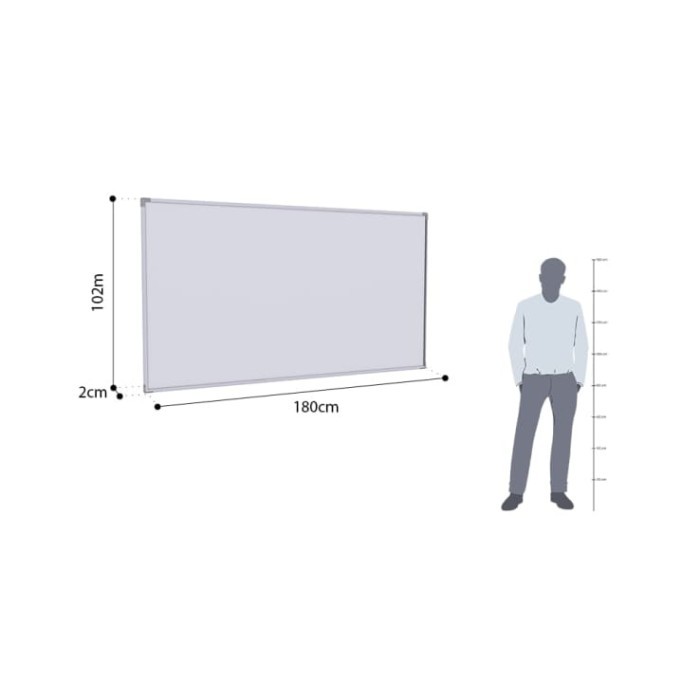 

INFORMA - Papan Tulis Whiteboard Besar Gantung 180 x 100 Cm