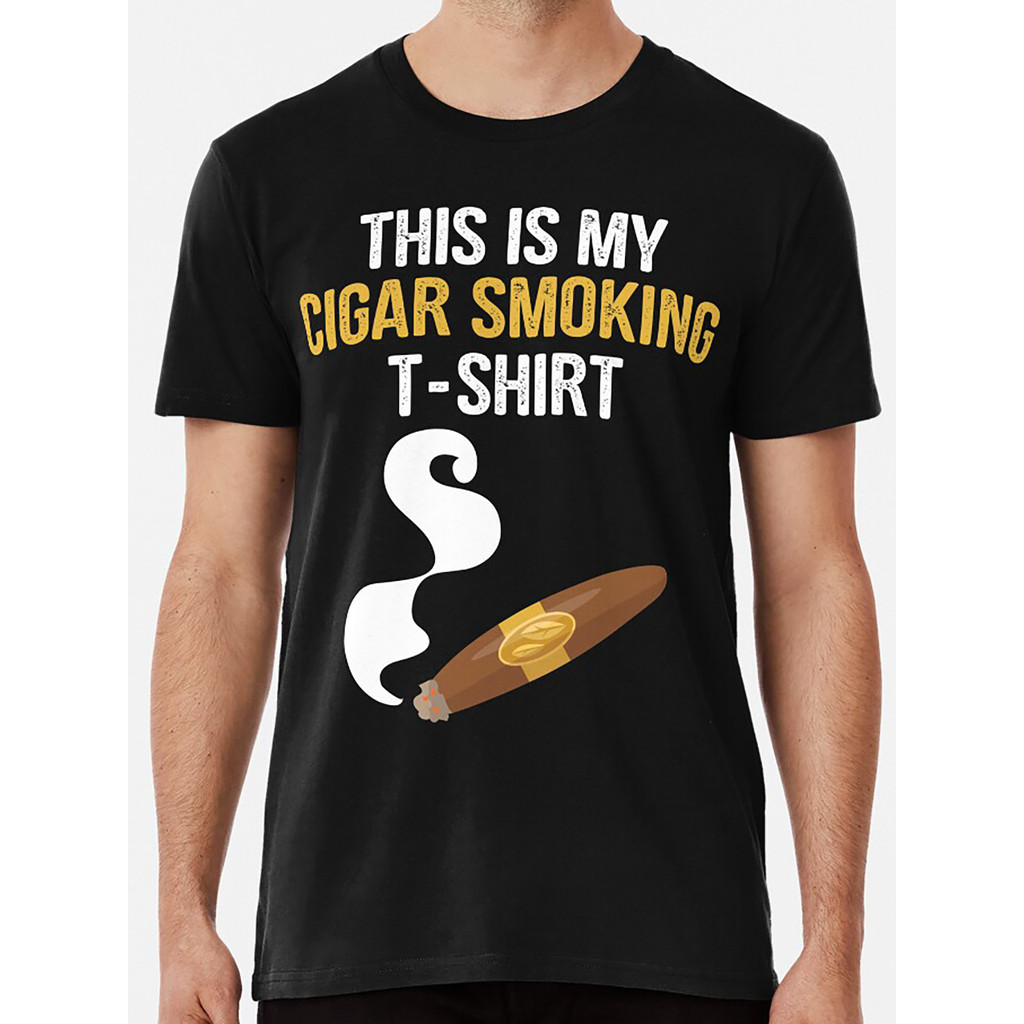 Kaos Pria Distro Desain Rokok Lucu Bahan Katun Premium Kaos Oblong Lengan Pendek Pria Cocok untuk Ga