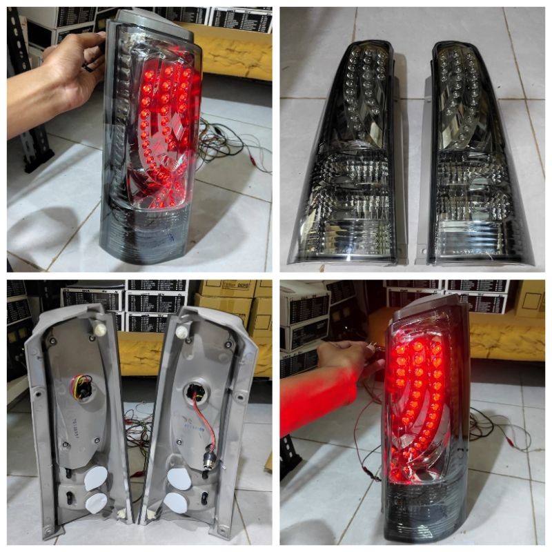 212-19J4PXU-VS Lampu Belakang Stop Lamp Variasi Stoplamp Avanza 2004-2011 LED All Smoke Lens
