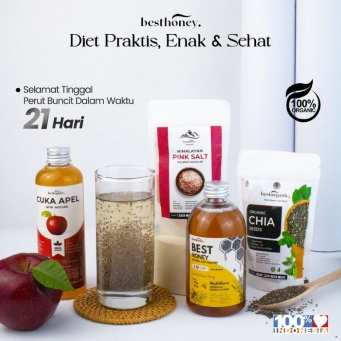 

Promo Paket Detox Paket Diet - Bestdetox - Cuka Apel - Chia Seed - Madu Asli - 2in1 Diet Terlaris