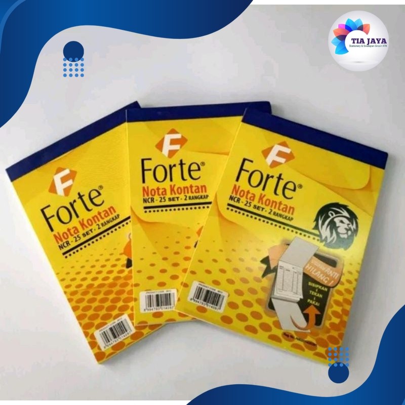 

1 Pak Nota Kontan Kecil 2 PLY Forte / Nota 2ply Kecil K2