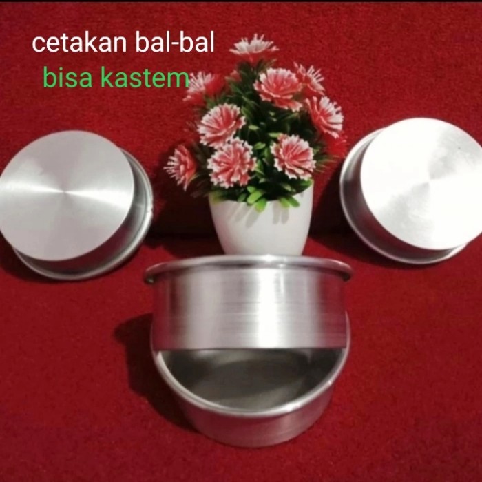 Cetakan kue bluder bulat/loyang bulat prees cetakn burger/loyang mini - 10x3cm