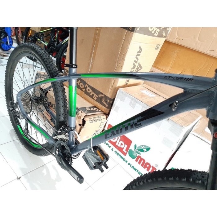 SEPEDA MTB 27.5 EXOTIC 2618 AR HD ALLOY HYDRAULIC 2 X 10 SPEED - Abu-abu