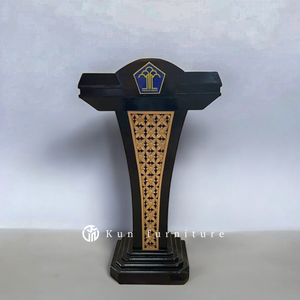 podium minimalis jati mimbar, podium mimbar, podium ceramah