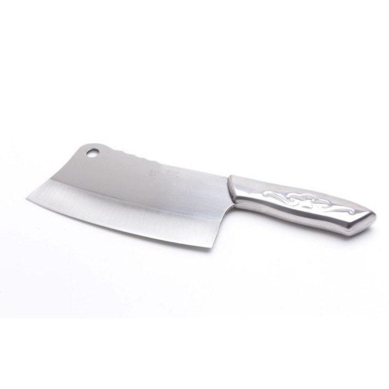 golok daging cincang STAINLESS TEBAL / golok tulang TAJAM stainless / pisau dapur / pisau stainless 
