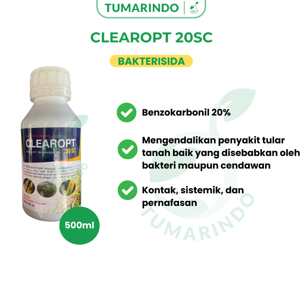 CLEAROPT 20 EC 500 ML Bakterisida Benzakarbonil Mengendalikan Penyakit Tular Tanah
