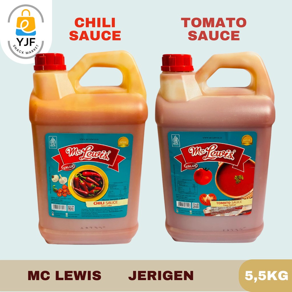 

Mc Lewis Chili Sauce / Chili Sauce / Tomato Premium / Tomato Sauce / Saos / Saus Tomat / Sambal / Saus Cabe / 1kg