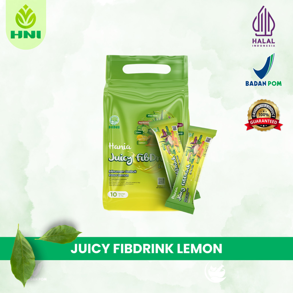 

Hania Juicy Fibdrink Lemon 10 Sachet Serat Alami Tinggi - Menurunkan Berat Badan