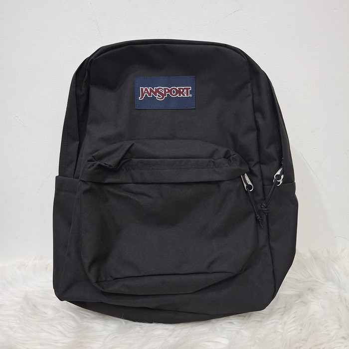 Tas Ransel Laptop Jansport Superbreak Plus Original Pria Wanita School Backpack - Black