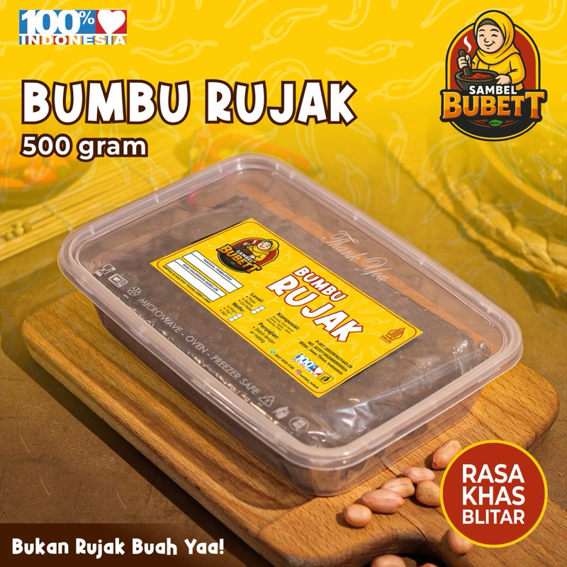 

PROMO Bumbu Rujak Uleg Petis/Cingur 500g Khas Blitar SAMBEL BUBETT