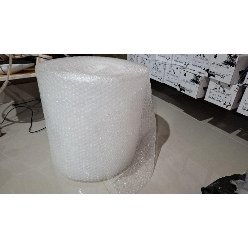 

Tambahan bubble wrap untuk tambahan packing